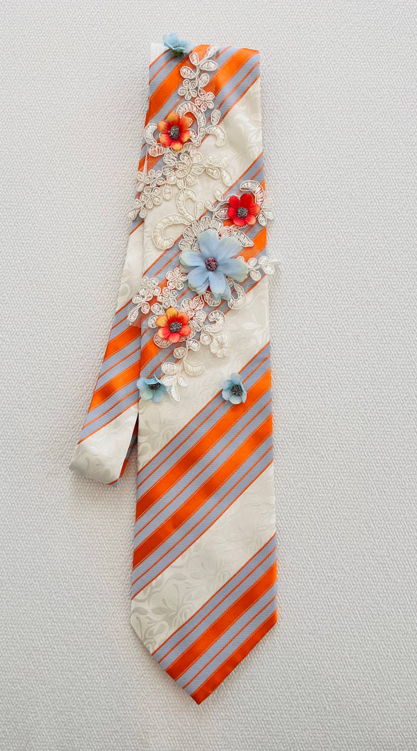 Sunset Garden Lace Tie