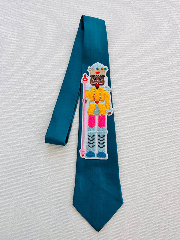 Teal Monarch Tie