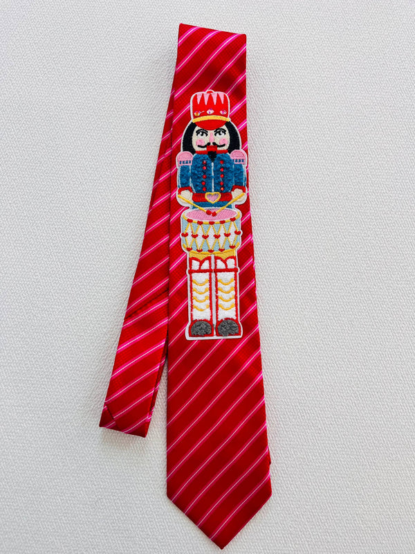 Scarlet Drumbeat Tie