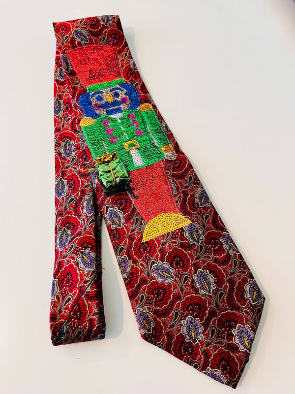 Scarlet Vintage Nutcracker Tie